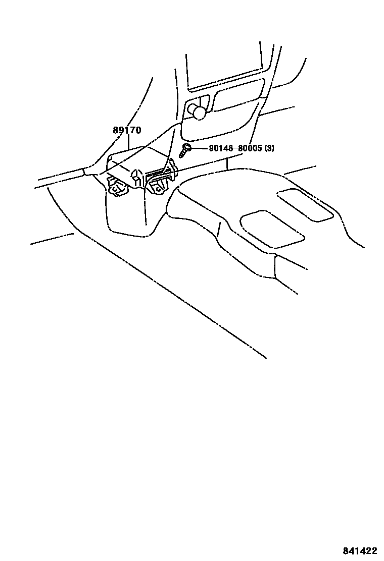 Toyota HILUX 空气囊 EPC diagram — 841422