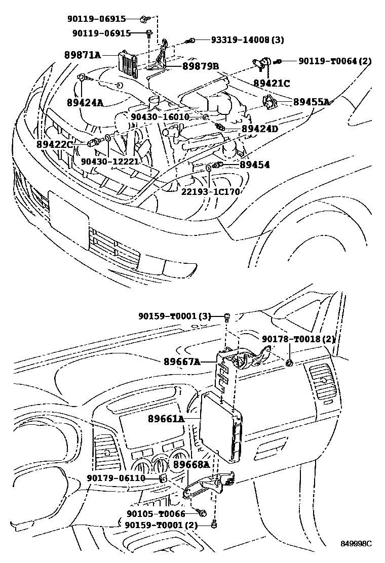 Toyota HILUX 电子控制柴油机(ECD) EPC diagram — 849998C