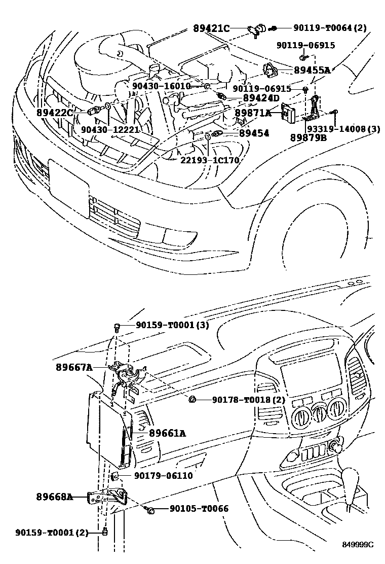Toyota HILUX 电子控制柴油机(ECD) EPC diagram — 849999C