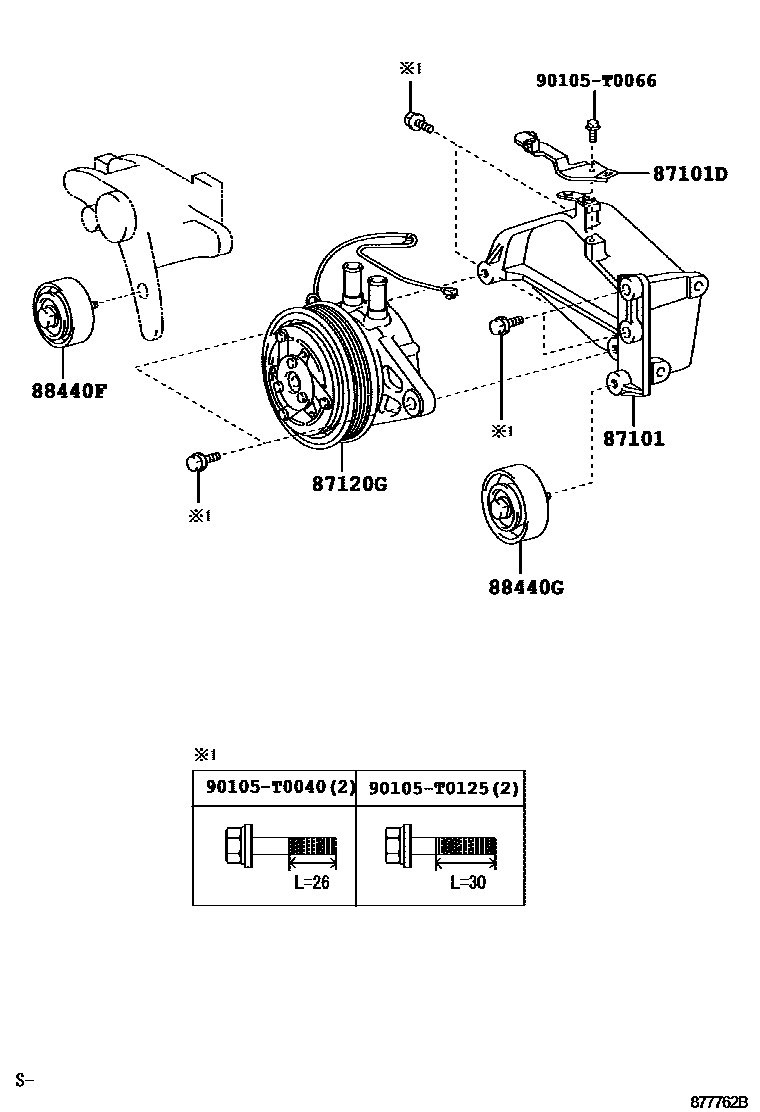 Toyota HILUX 暖风和空调系统 - 加热装置和鼓风机 EPC diagram — 877762B