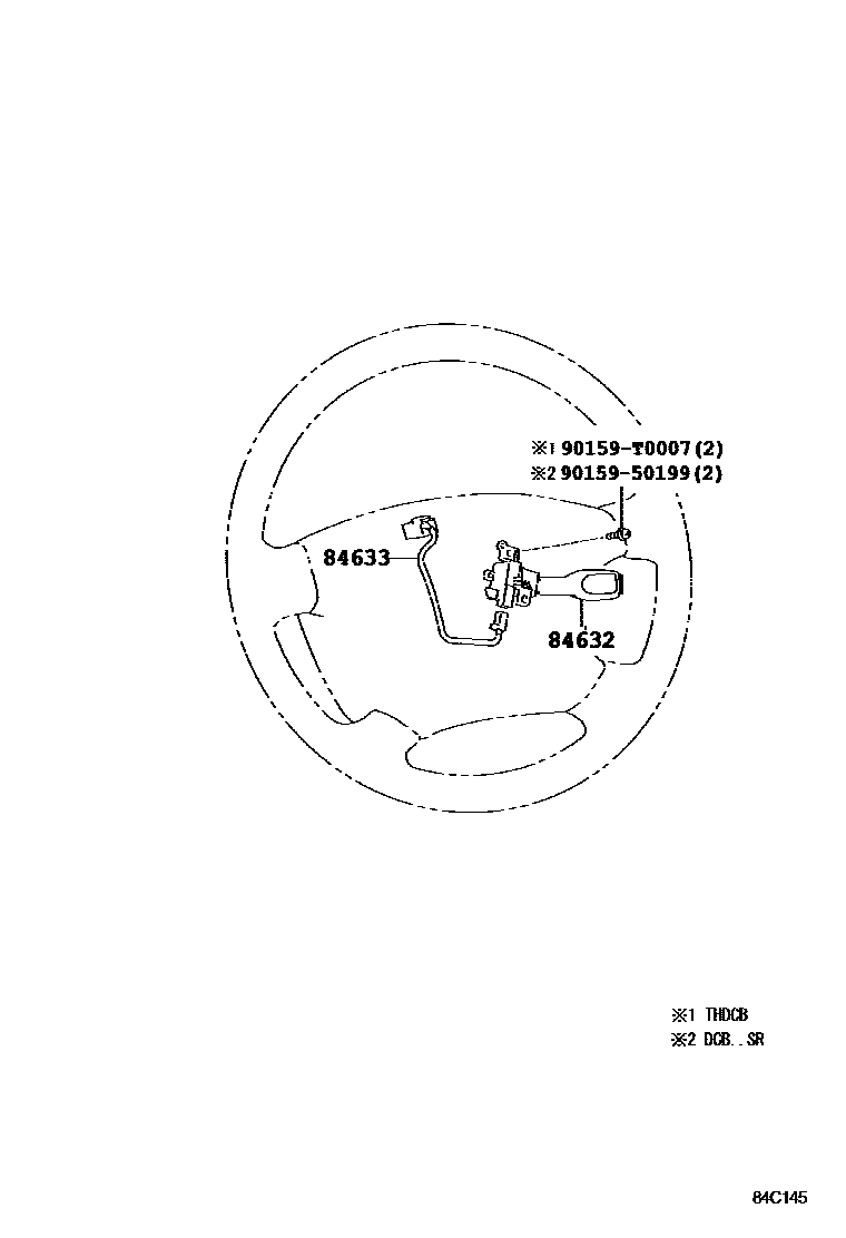 Toyota HILUX 巡航控制(自动行驶) EPC diagram — 84C145