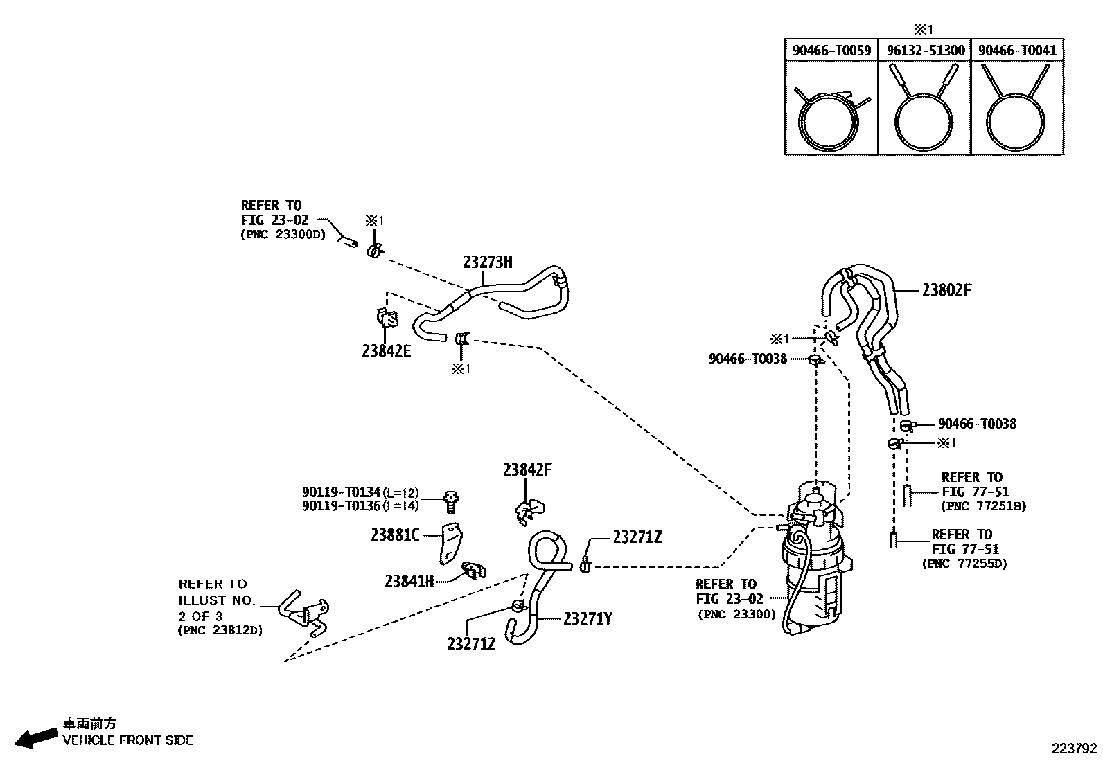 Toyota HILUX 喷油泵总成 EPC diagram — 223792