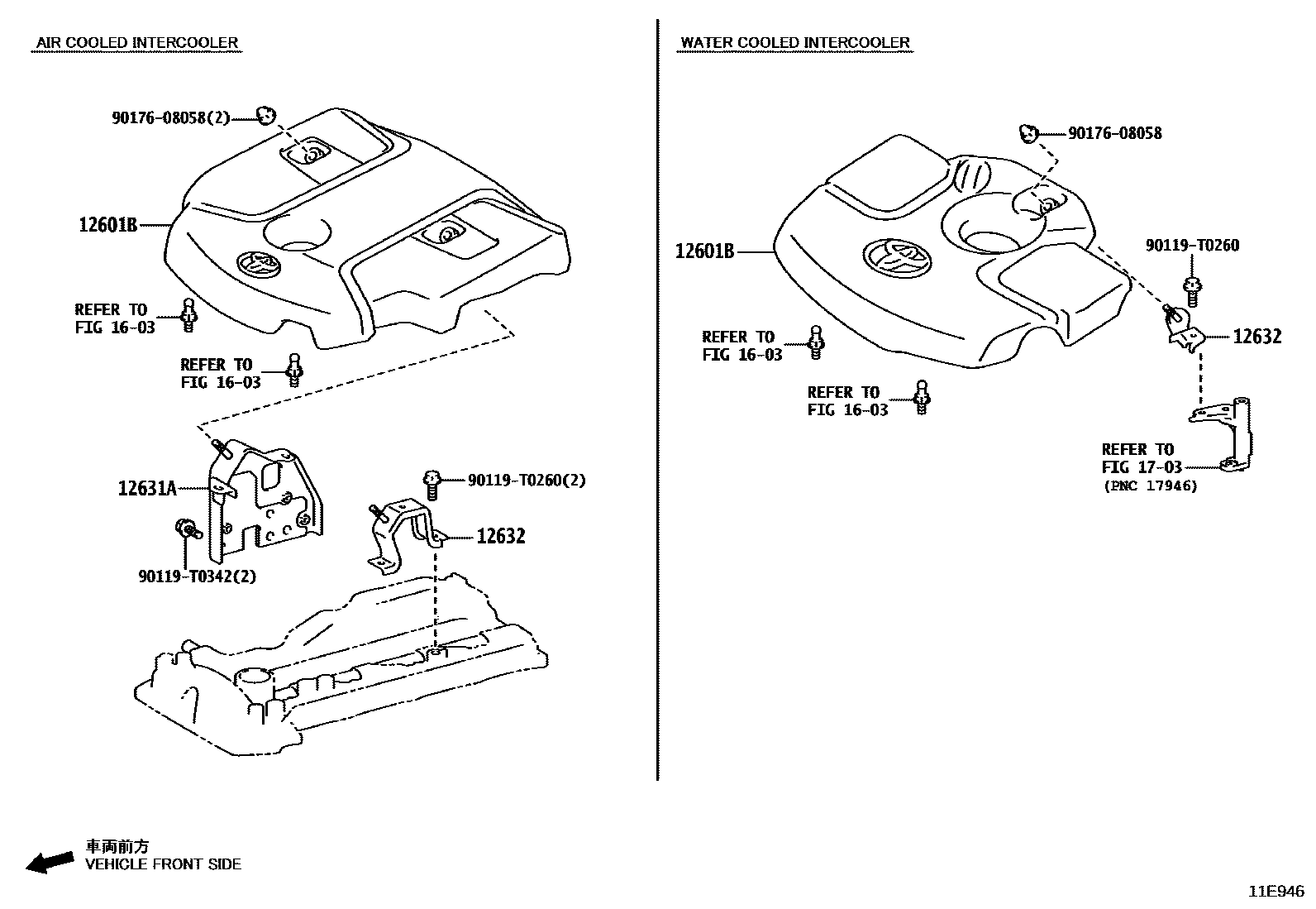 Toyota HILUX Cylinder Head EPC diagram — 11E946