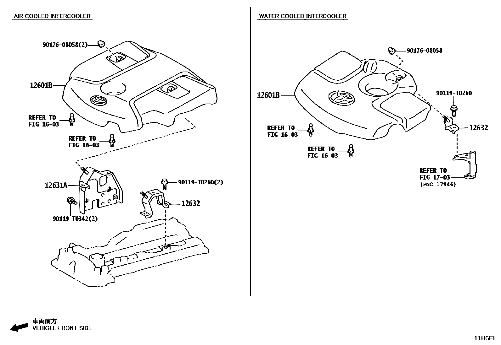 Toyota HILUX Cylinder Head EPC diagram — 11H6EL