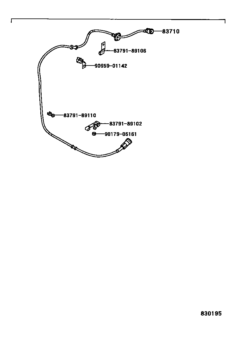 Toyota HILUX 仪表 EPC diagram — 830195