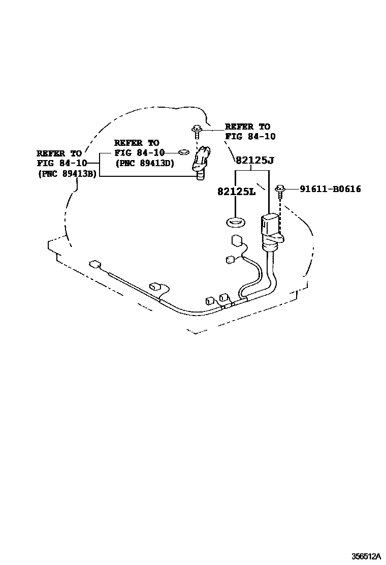 Toyota YARIS 阀体和滤油网(ATM) EPC diagram — 356512A
