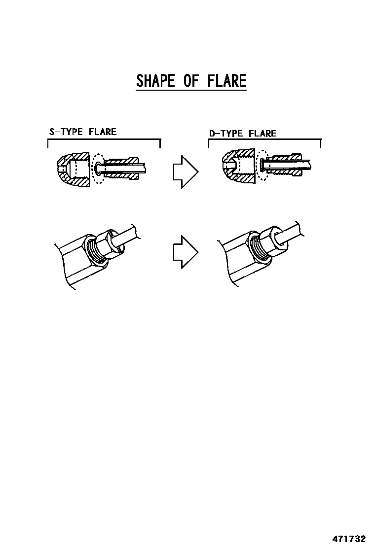 Toyota YARIS 制动配管和卡箍 EPC diagram — 471732