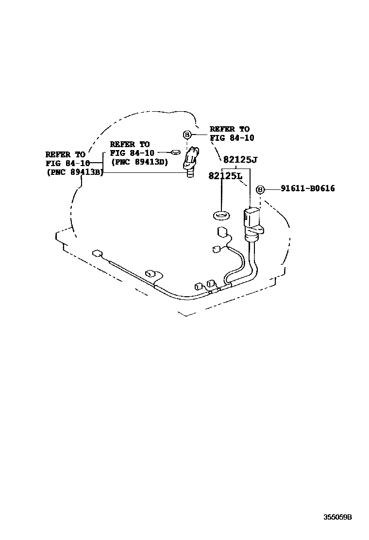 Toyota YARIS 阀体和滤油网(ATM) EPC diagram — 355059B