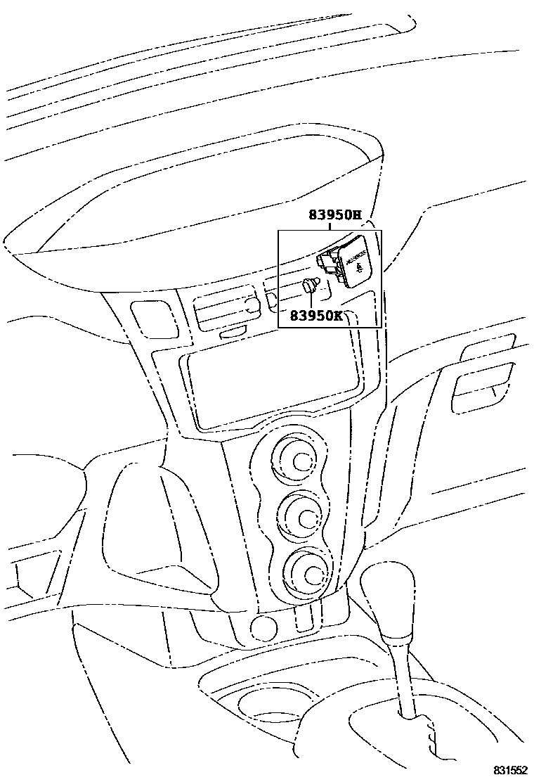 Toyota YARIS indicator light EPC diagram — 831552