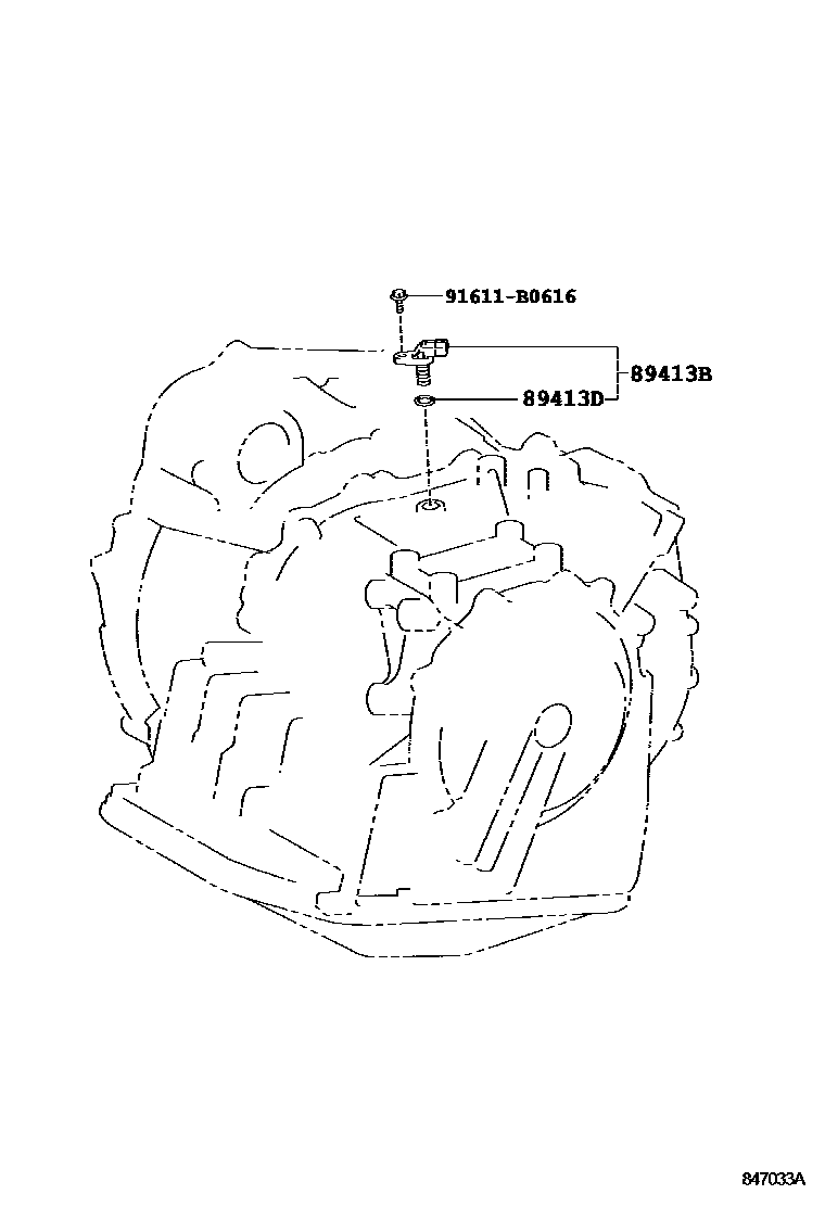 Toyota YARIS 超速档和电子控制变速器 EPC diagram — 847033A