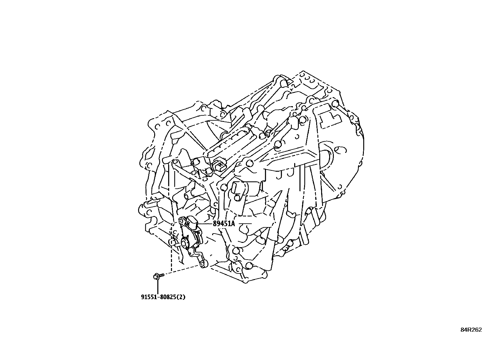 Toyota YARIS 开关和继电器和ECU EPC diagram — 84R262