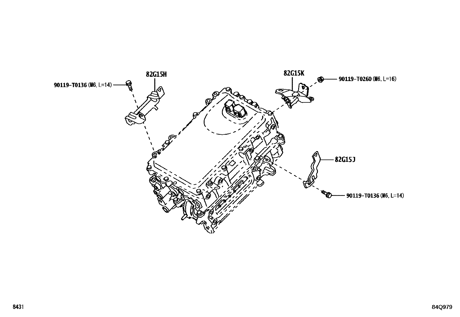 Toyota YARIS HEV 逆变器 EPC diagram — 84Q979