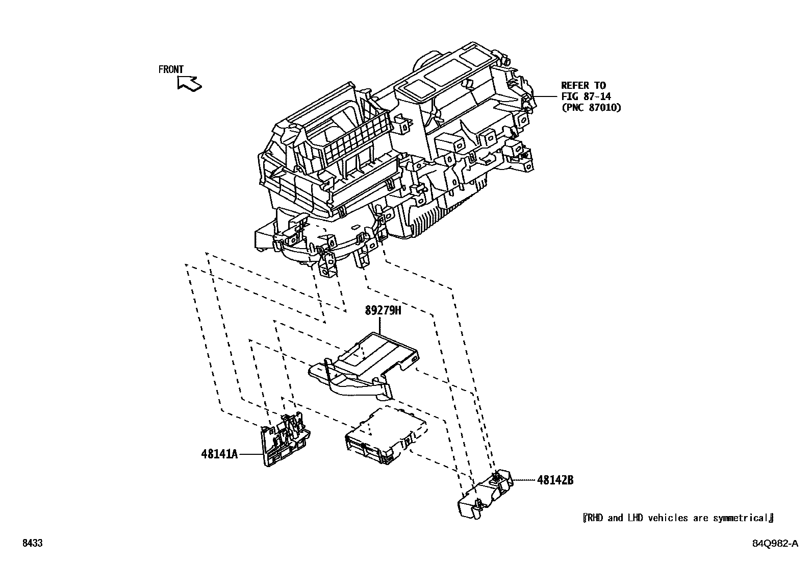 Toyota YARIS HEV 控制ECU EPC diagram — 84Q982A