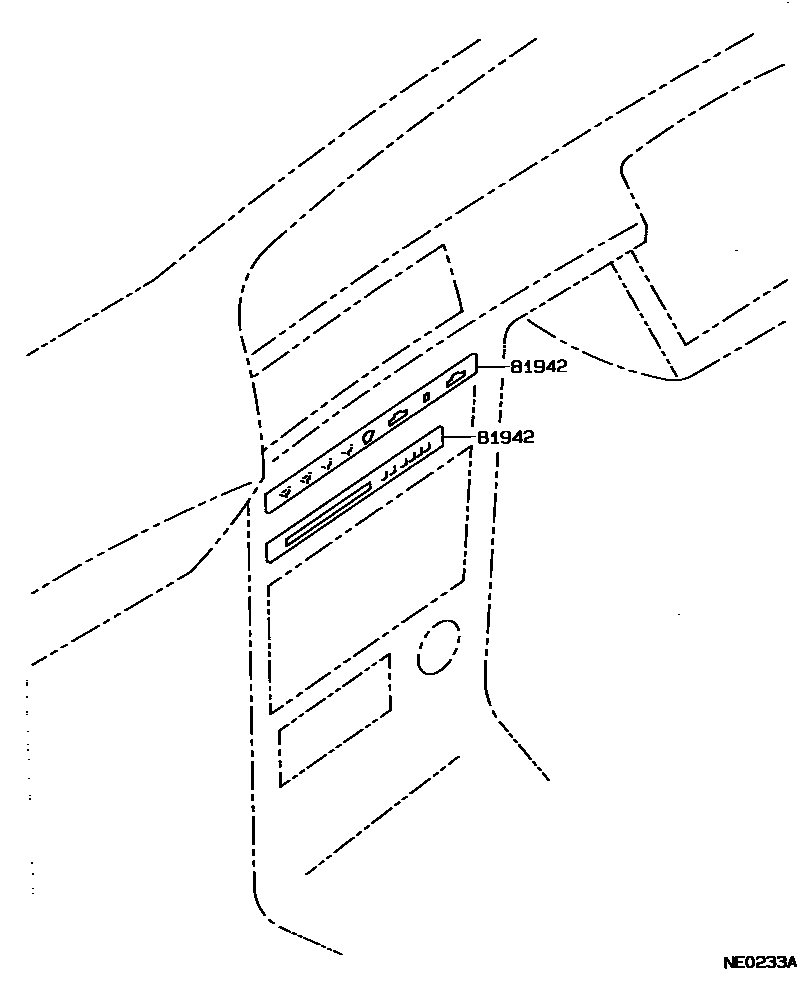 Toyota COROLLA indicator light EPC diagram — NE0233A