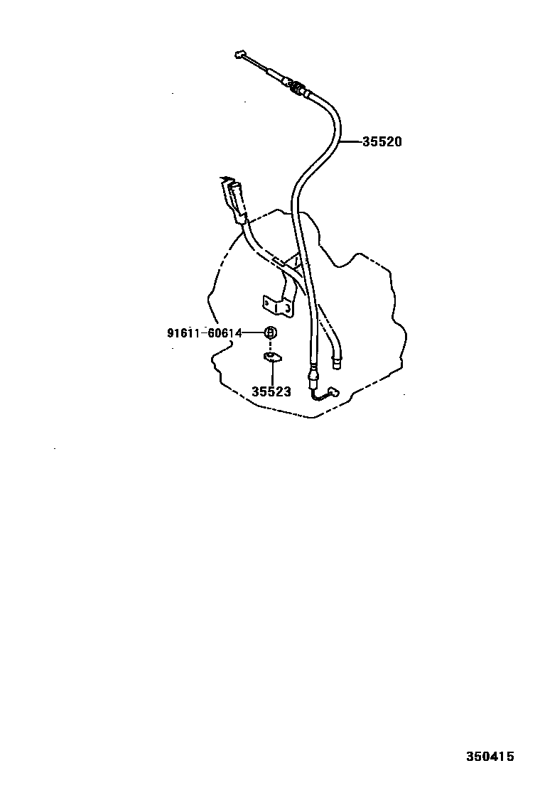 Toyota COROLLA 节气阀连杆和阀杆(ATM) EPC diagram — 350415