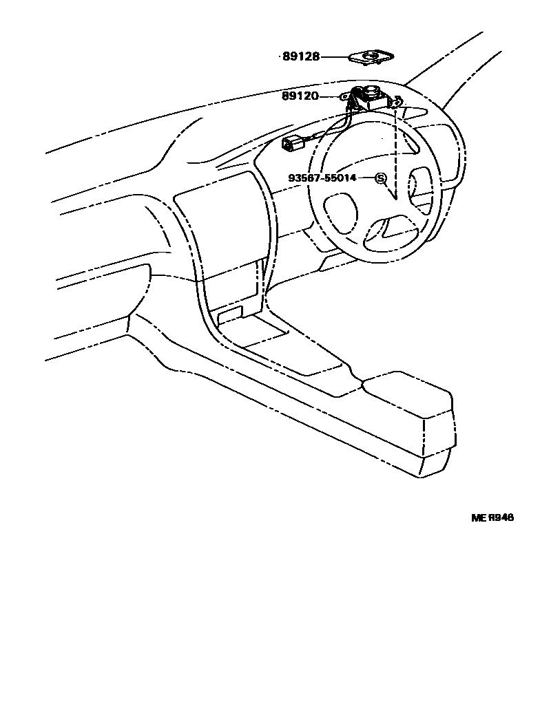 Toyota COROLLA 自动灯控系统(灯控) EPC diagram — MER946