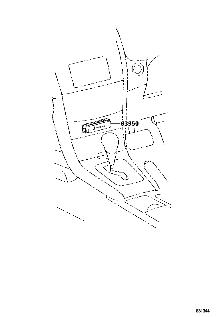 Toyota COROLLA indicator light EPC diagram — 831344