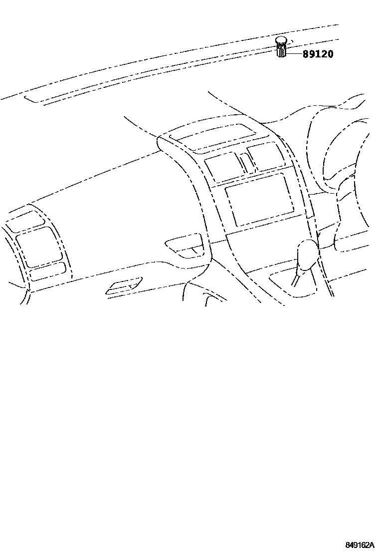 Toyota COROLLA 自动灯控系统(灯控) EPC diagram — 849162A