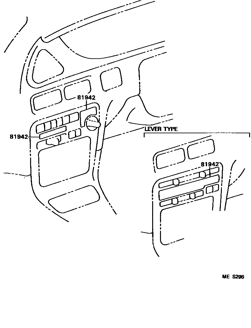 Toyota COROLLA indicator light EPC diagram — MES296