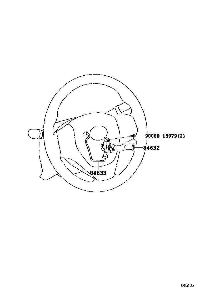Toyota COROLLA 巡航控制(自动行驶) EPC diagram — 84E435