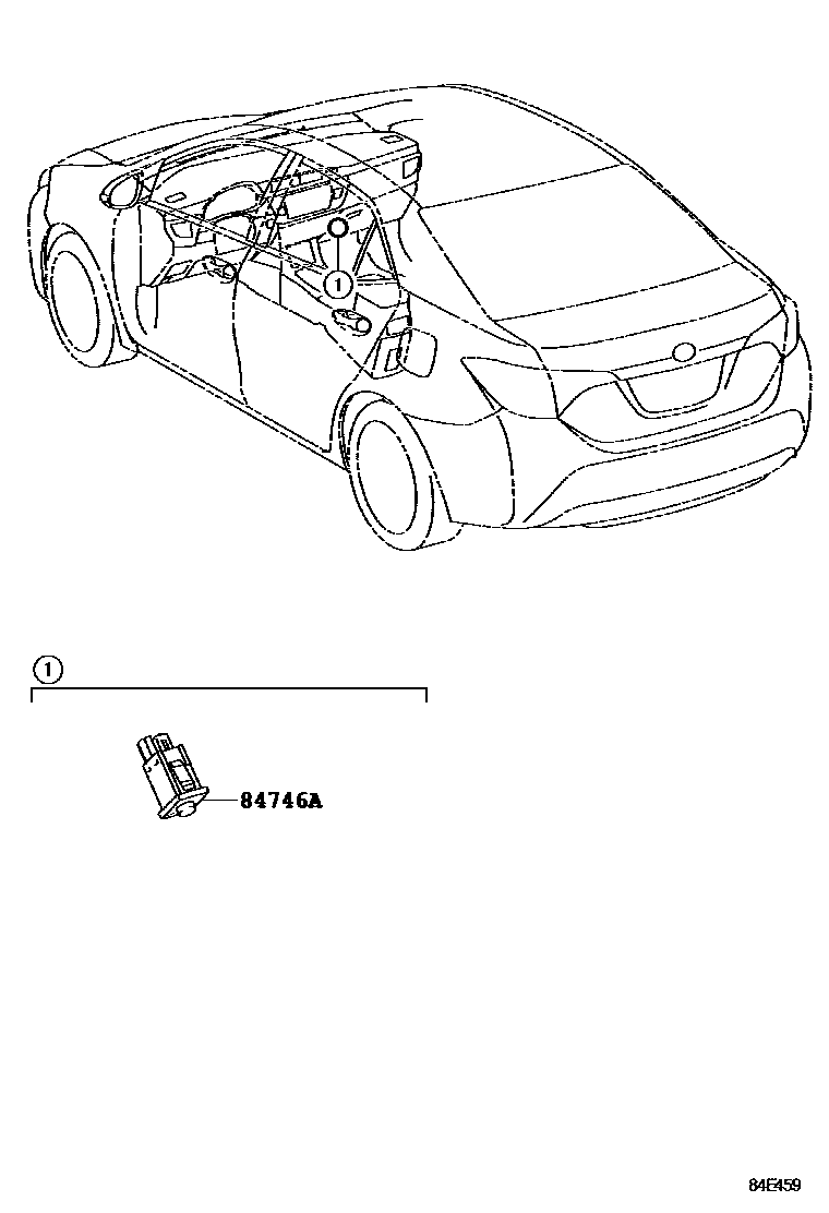 Toyota COROLLA 轮胎压力警告系统 EPC diagram — 84E459