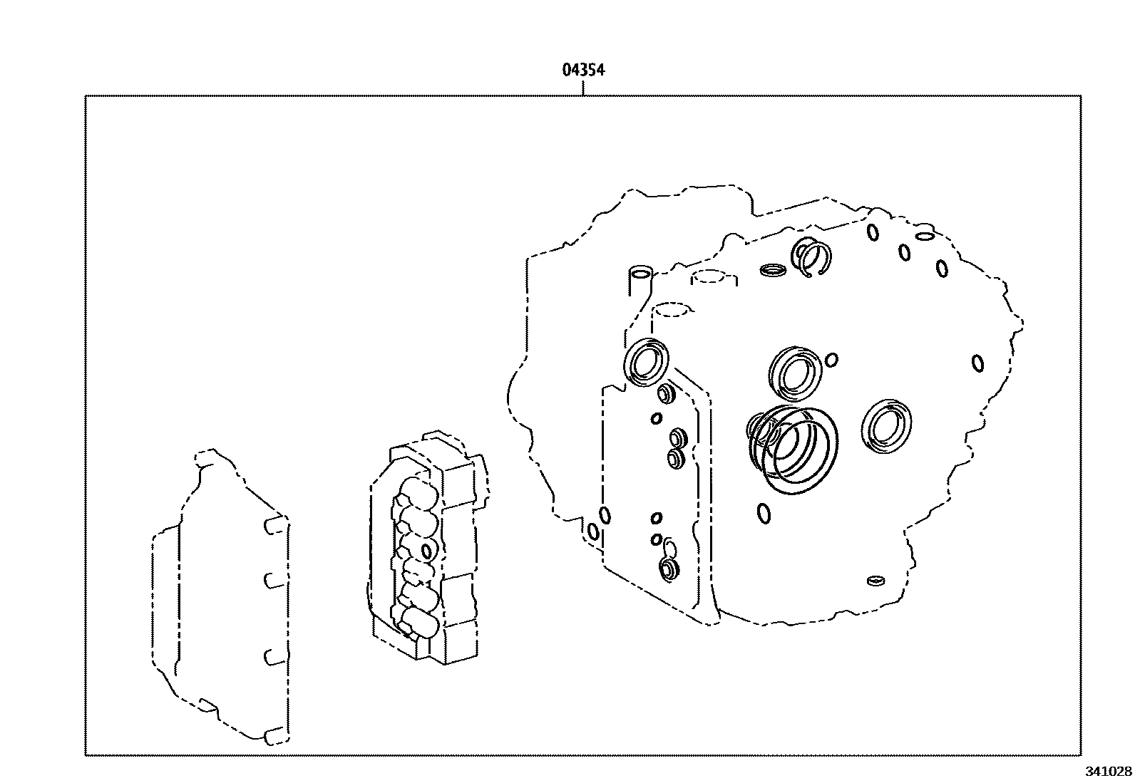 Toyota COROLLA 传动桥总成(CVT) EPC diagram — 341028