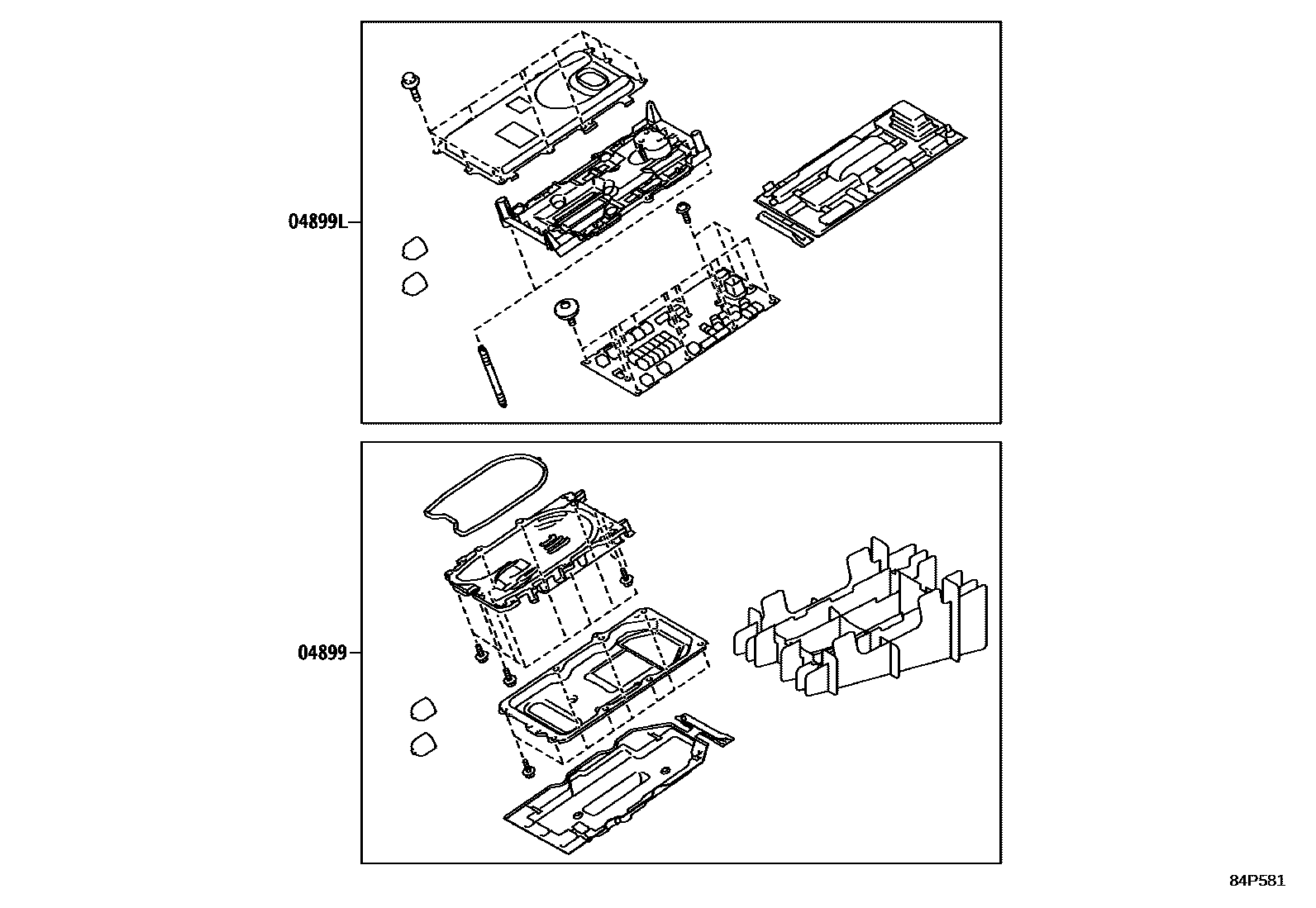 Toyota COROLLA HEV 逆变器 EPC diagram — 84P581