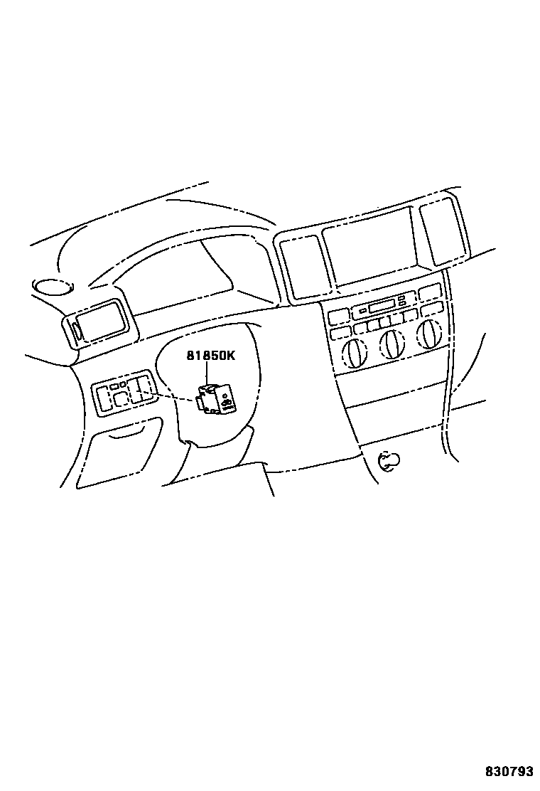 Toyota COROLLA indicator light EPC diagram — 830793