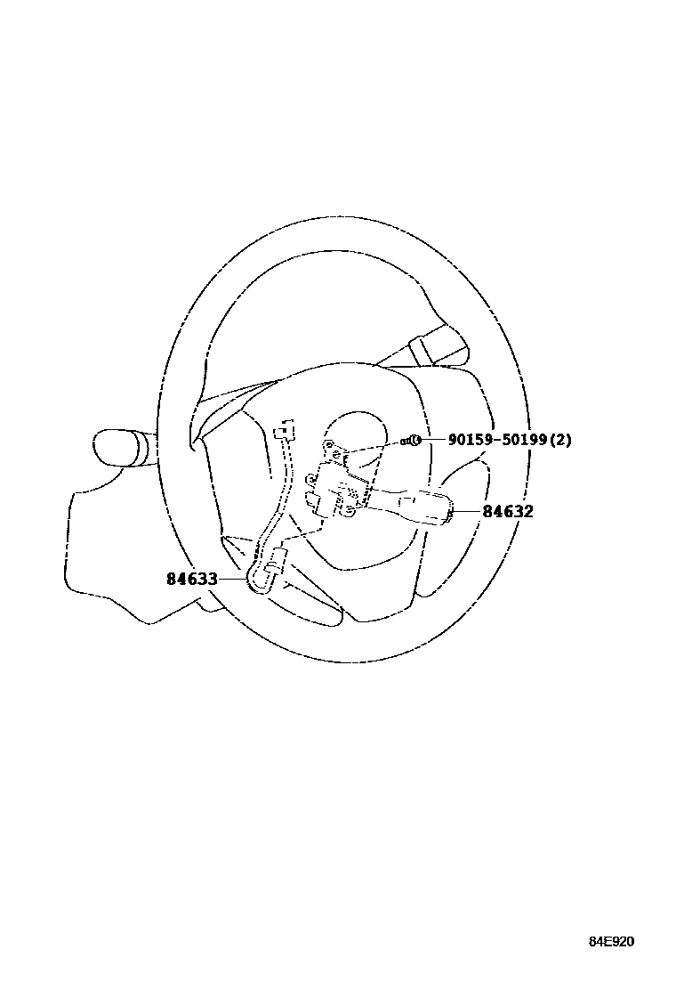 Toyota COROLLA 巡航控制(自动行驶) EPC diagram — 84E920