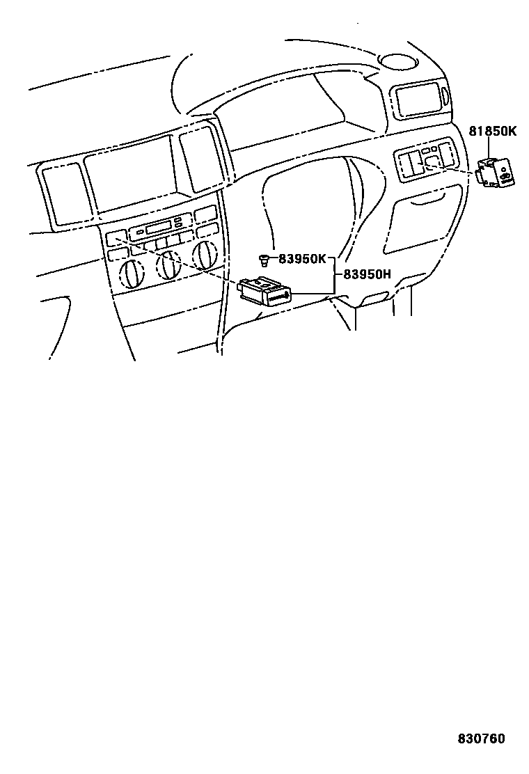 Toyota COROLLA indicator light EPC diagram — 830760