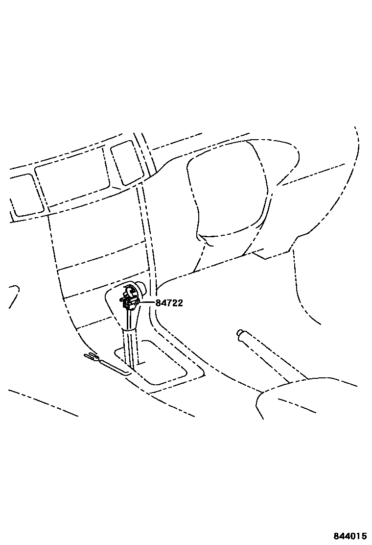 Toyota COROLLA 超速档和电子控制变速器 EPC diagram — 844015