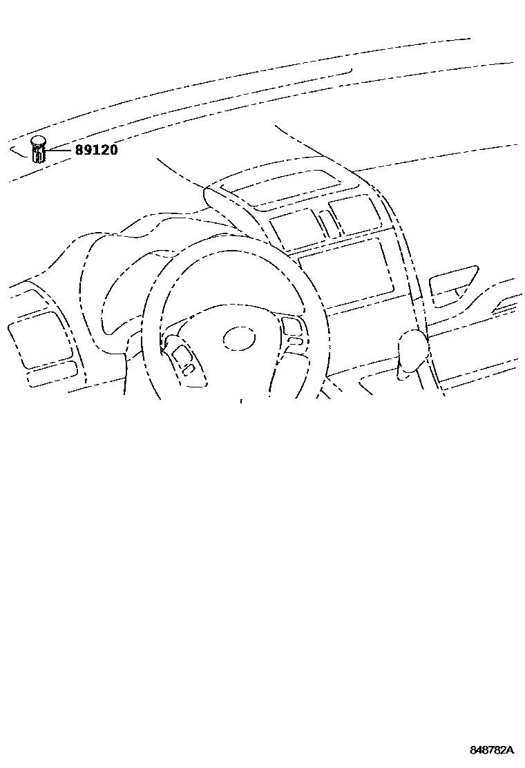 Toyota COROLLA 自动灯控系统(灯控) EPC diagram — 848782A