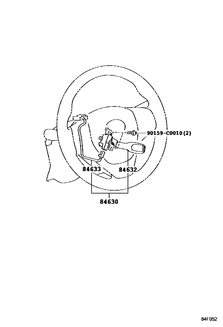 Toyota COROLLA 巡航控制(自动行驶) EPC diagram — 84F052