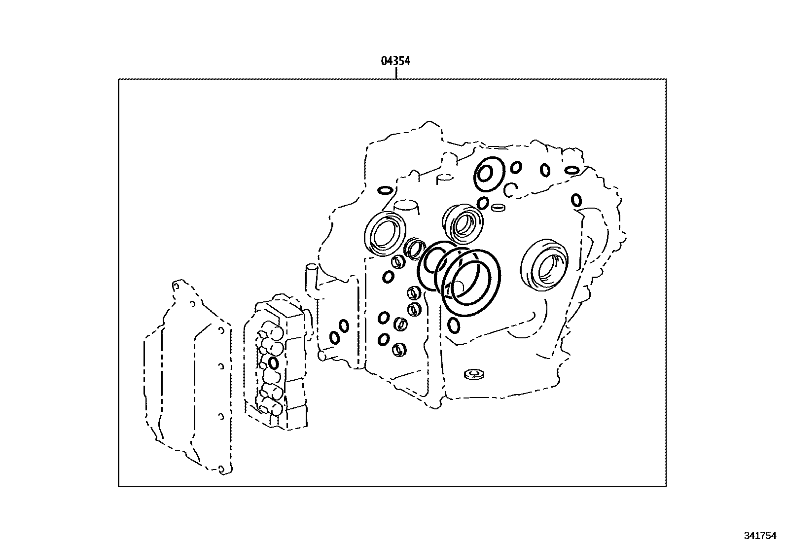 Toyota COROLLA 传动桥总成(CVT) EPC diagram — 341754