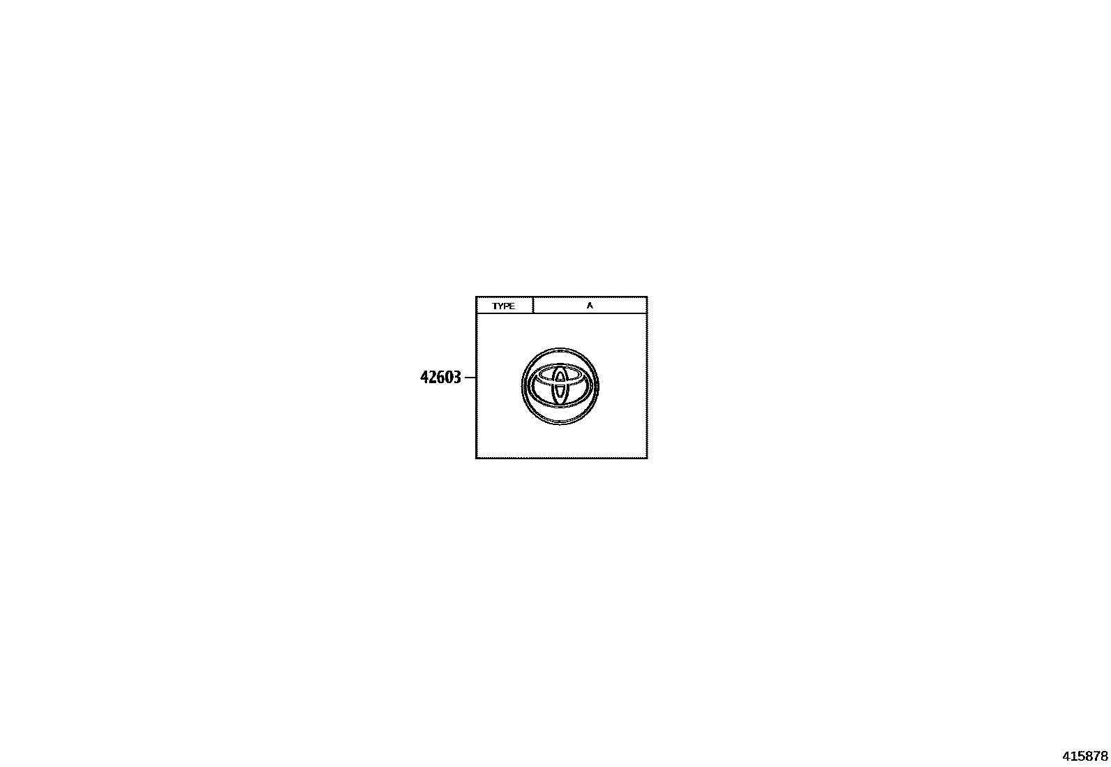 Toyota COROLLA 车轮和车轮盖 EPC diagram — 415878