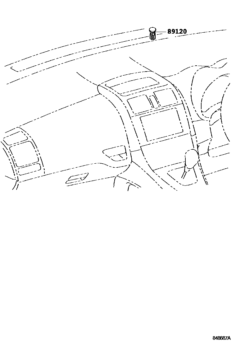 Toyota COROLLA 自动灯控系统(灯控) EPC diagram — 848687A