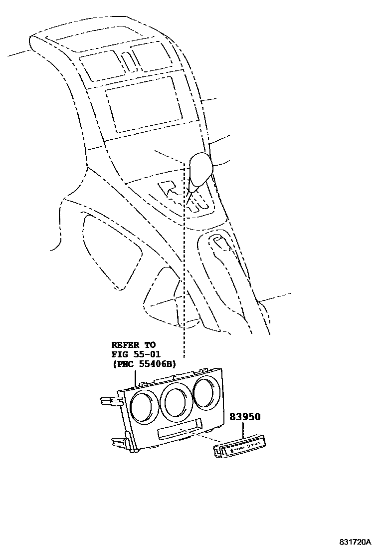 Toyota COROLLA indicator light EPC diagram — 831720A