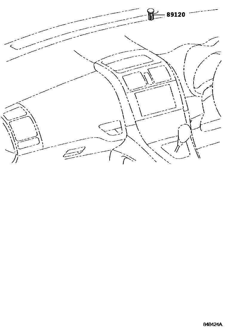 Toyota COROLLA 自动灯控系统(灯控) EPC diagram — 848424A