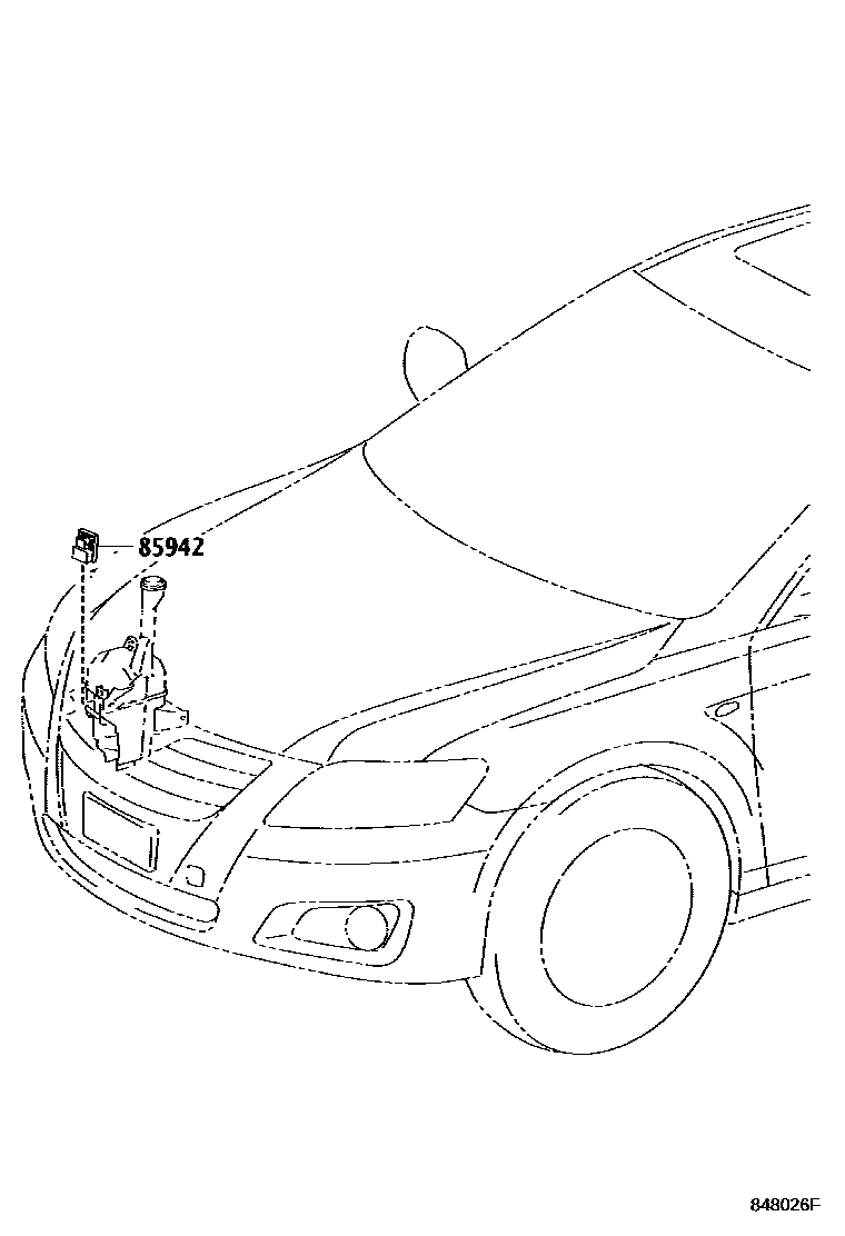 Toyota CAMRY 开关和继电器和ECU EPC diagram — 848026F