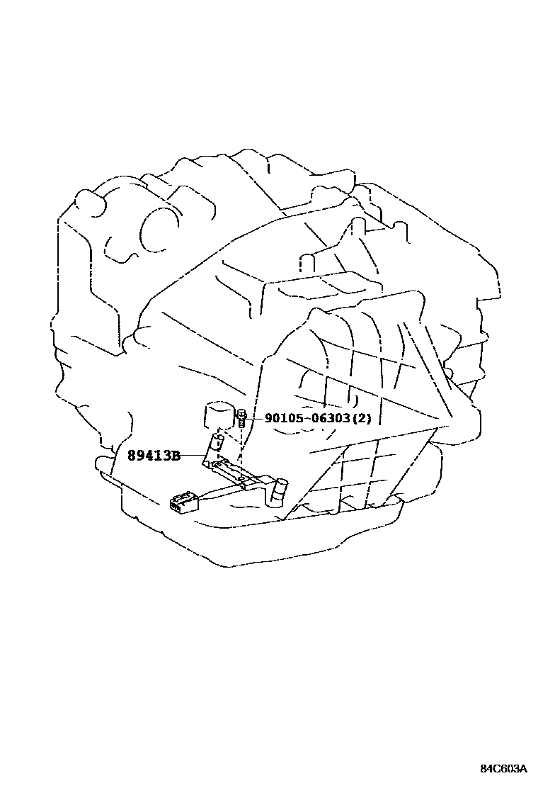 Toyota CAMRY 超速档和电子控制变速器 EPC diagram — 84C603A