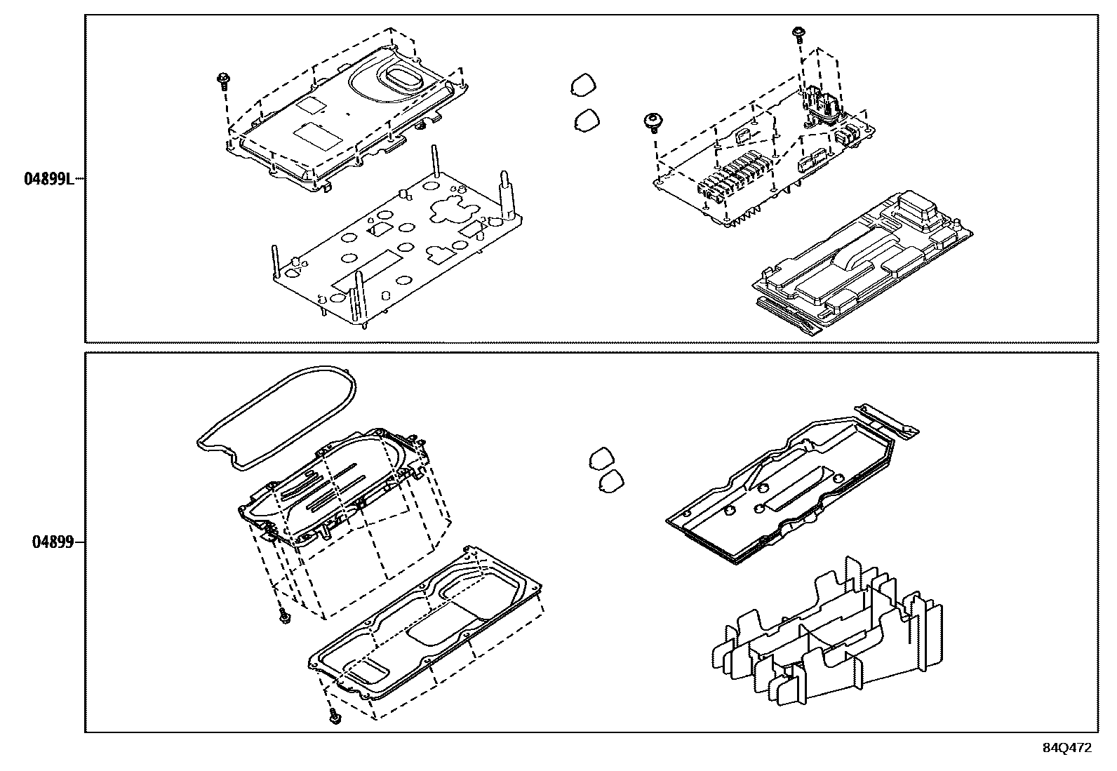 Toyota CAMRY HEV 逆变器 EPC diagram — 84Q472