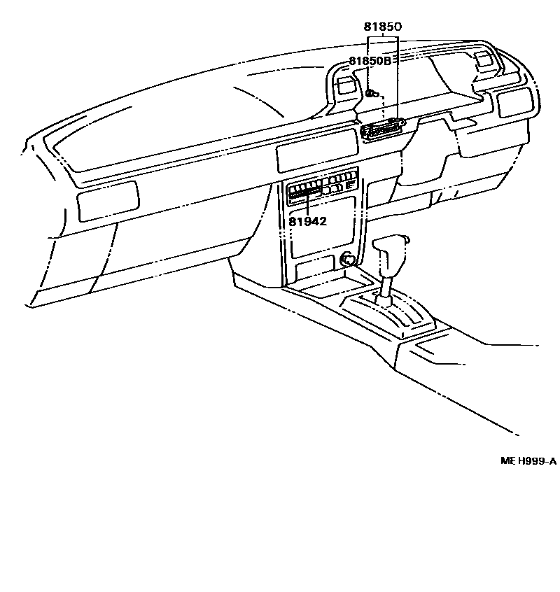 Toyota CAMRY indicator light EPC diagram — MEH999A