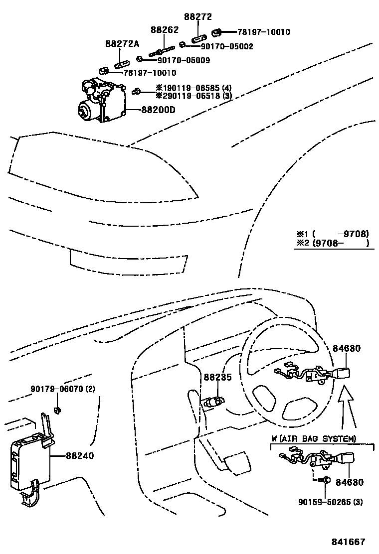 Toyota CAMRY 巡航控制(自动行驶) EPC diagram — 841667