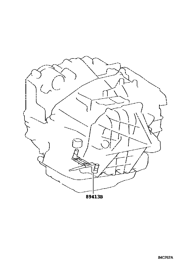 Toyota CAMRY 超速档和电子控制变速器 EPC diagram — 84C767A