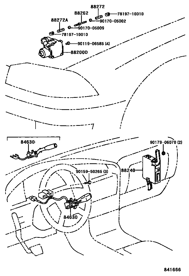 Toyota CAMRY 巡航控制(自动行驶) EPC diagram — 841666