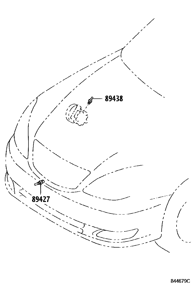 Toyota CAMRY 开关和继电器和ECU EPC diagram — 844679C