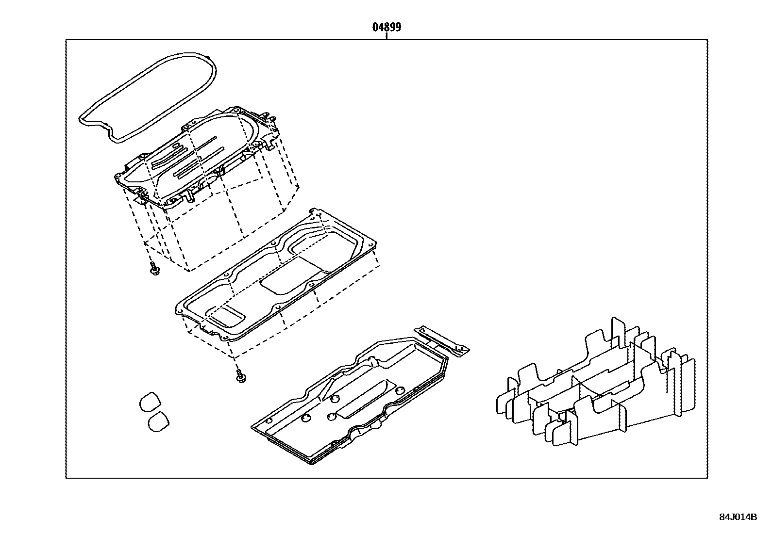 Toyota CAMRY HEV 逆变器 EPC diagram — 84J014B