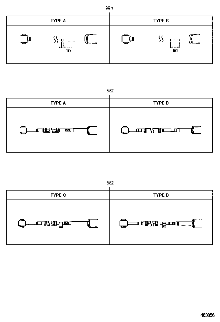 Toyota CAMRY Rear Spring & Shock Absorber EPC diagram — 483856