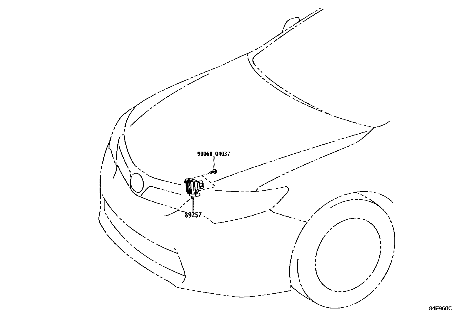 Toyota CAMRY 开关和继电器和ECU EPC diagram — 84F960C