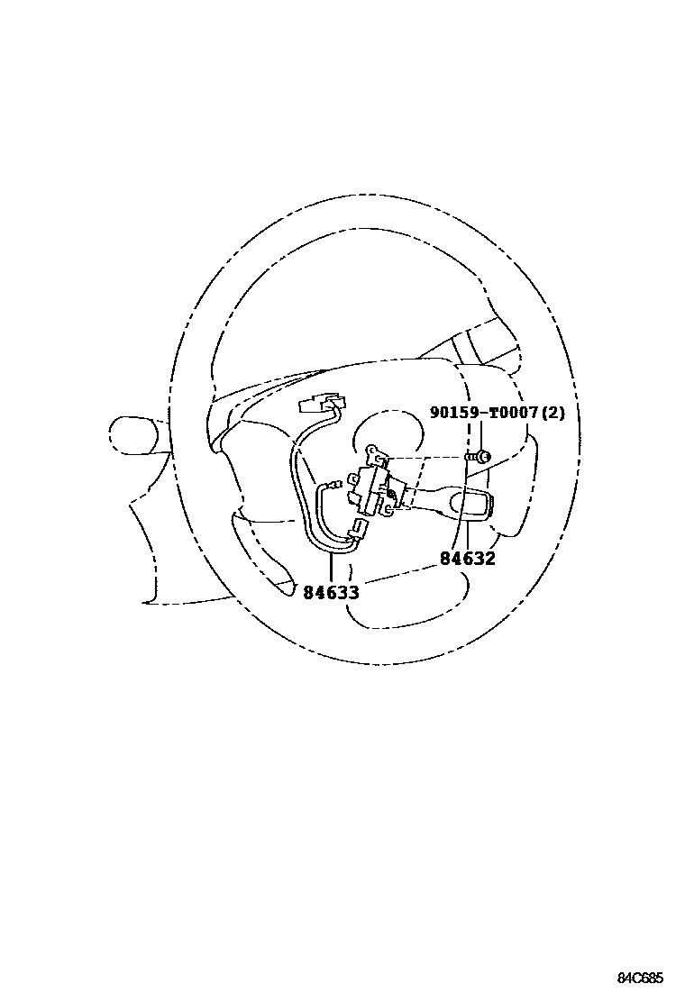 Toyota CAMRY 巡航控制(自动行驶) EPC diagram — 84C685